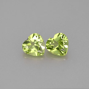 Achetez naturel ct vert péridot gems, forme de coeur, en provenance chine chez gemselect. en stock, livraison internationale!