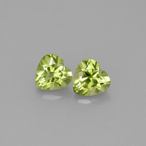 Achetez naturel ct vert péridot gems, forme de coeur, en provenance chine chez gemselect. en stock, livraison internationale!
