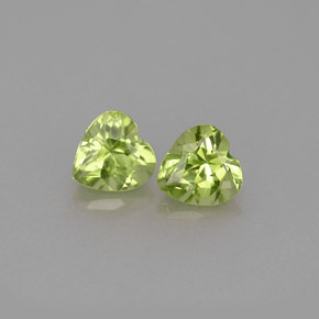Achetez naturel ct vert péridot gems, forme de coeur, en provenance chine chez gemselect. en stock, livraison internationale!