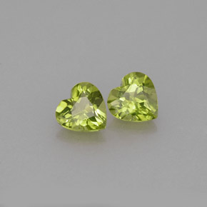 Achetez naturel ct vert péridot gems, forme de coeur, en provenance chine chez gemselect. en stock, livraison internationale!