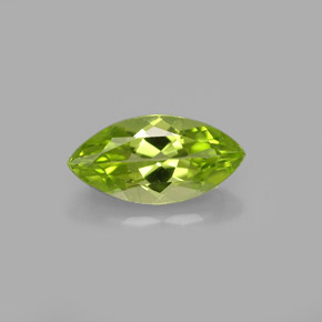 Péridot vert naturelle marquise, 1,05 ct, VVS-VS