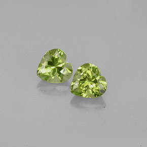 Achetez naturel ct vert péridot gems, forme de coeur, en provenance chine chez gemselect. en stock, livraison internationale!