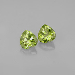 Achetez naturel ct vert péridot gems, forme de coeur, en provenance chine chez gemselect. en stock, livraison internationale!