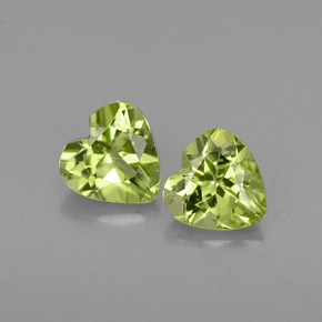 Achetez naturel ct vert péridot gems, forme de coeur, en provenance chine chez gemselect. en stock, livraison internationale!