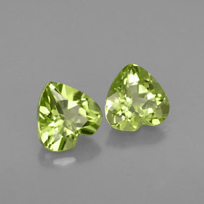 Achetez naturel ct vert péridot gems, forme de coeur, en provenance chine chez gemselect. en stock, livraison internationale!