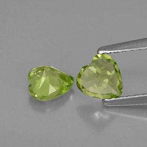 Achetez naturel ct vert péridot gems, forme de coeur, en provenance chine chez gemselect. en stock, livraison internationale!