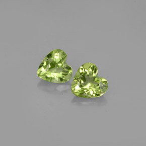 Achetez naturel ct vert péridot gems, forme de coeur, en provenance chine chez gemselect. en stock, livraison internationale!