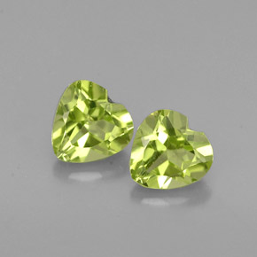 Achetez naturel ct vert péridot gems, forme de coeur, en provenance chine chez gemselect. en stock, livraison internationale!