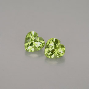 Achetez naturel ct vert péridot gems, forme de coeur, en provenance chine chez gemselect. en stock, livraison internationale!