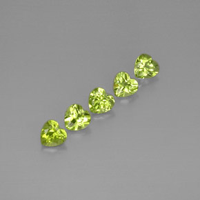 Achetez naturel ct vert péridot gems, forme de coeur, en provenance chine chez gemselect. en stock, livraison internationale!