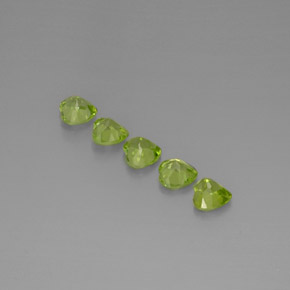 Achetez naturel ct vert péridot gems, forme de coeur, en provenance chine chez gemselect. en stock, livraison internationale!