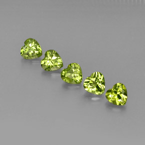 Achetez naturel ct vert péridot gems, forme de coeur, en provenance chine chez gemselect. en stock, livraison internationale!