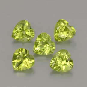 Achetez naturel ct vert péridot gems, forme de coeur, en provenance chine chez gemselect. en stock, livraison internationale!
