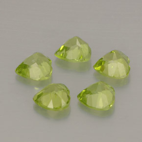 Achetez naturel ct vert péridot gems, forme de coeur, en provenance chine chez gemselect. en stock, livraison internationale!
