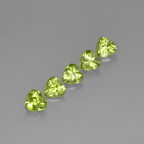 Achetez naturel ct vert péridot gems, forme de coeur, en provenance chine chez gemselect. en stock, livraison internationale!
