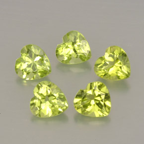 Achetez naturel ct vert péridot gems, forme de coeur, en provenance chine chez gemselect. en stock, livraison internationale!