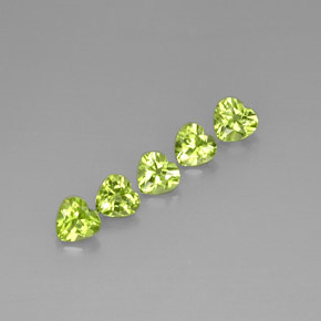 Achetez naturel ct vert péridot gems, forme de coeur, en provenance chine chez gemselect. en stock, livraison internationale!