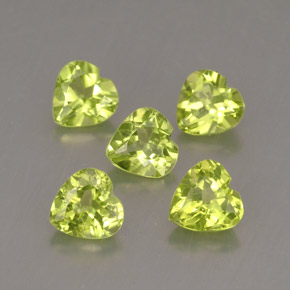 Achetez naturel ct vert péridot gems, forme de coeur, en provenance chine chez gemselect. en stock, livraison internationale!