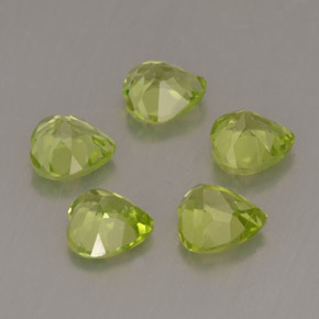 Achetez naturel ct vert péridot gems, forme de coeur, en provenance chine chez gemselect. en stock, livraison internationale!