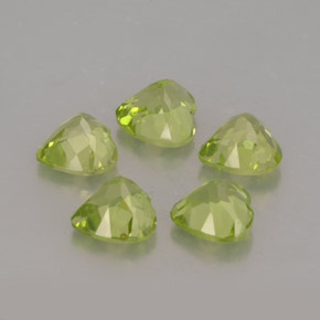 Achetez naturel ct vert péridot gems, forme de coeur, en provenance chine chez gemselect. en stock, livraison internationale!