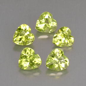 Achetez naturel ct vert péridot gems, forme de coeur, en provenance chine chez gemselect. en stock, livraison internationale!