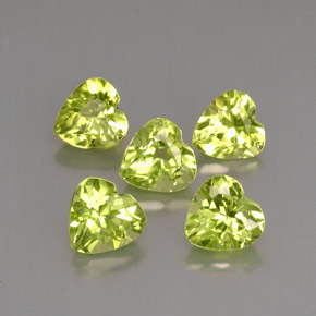 Achetez naturel ct vert péridot gems, forme de coeur, en provenance chine chez gemselect. en stock, livraison internationale!