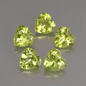 Achetez naturel ct vert péridot gems, forme de coeur, en provenance chine chez gemselect. en stock, livraison internationale!