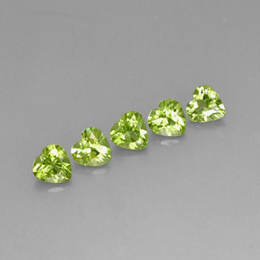 Achetez naturel ct vert péridot gems, forme de coeur, en provenance chine chez gemselect. en stock, livraison internationale!