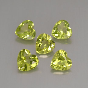 Achetez naturel ct vert péridot gems, forme de coeur, en provenance chine chez gemselect. en stock, livraison internationale!