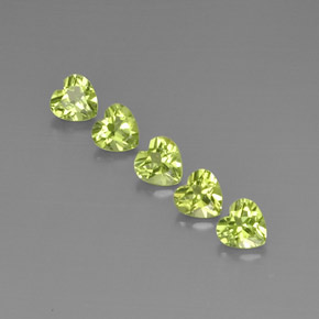 Achetez naturel ct vert péridot gems, forme de coeur, en provenance chine chez gemselect. en stock, livraison internationale!