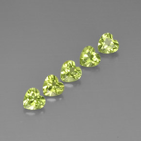 Achetez naturel ct vert péridot gems, forme de coeur, en provenance chine chez gemselect. en stock, livraison internationale!