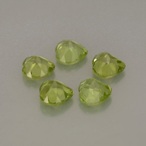 Achetez naturel ct vert péridot gems, forme de coeur, en provenance chine chez gemselect. en stock, livraison internationale!