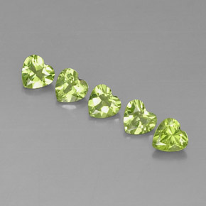 Achetez naturel ct vert péridot gems, forme de coeur, en provenance chine chez gemselect. en stock, livraison internationale!