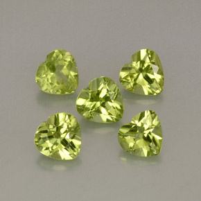 Achetez naturel ct vert péridot gems, forme de coeur, en provenance chine chez gemselect. en stock, livraison internationale!