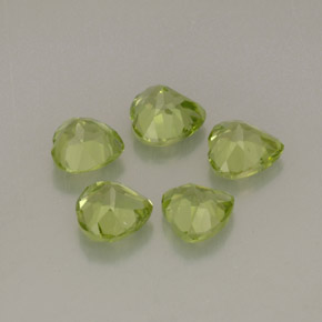 Achetez naturel ct vert péridot gems, forme de coeur, en provenance chine chez gemselect. en stock, livraison internationale!