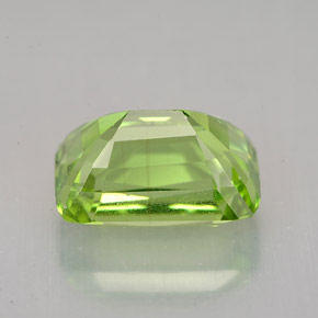 Péridot vert naturelle coupe coussin, 5,00 ct, VS