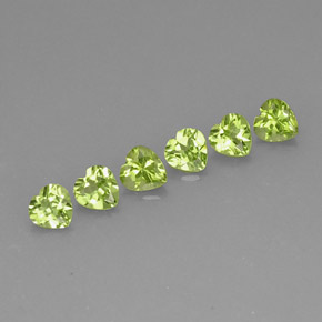 Achetez naturel ct vert péridot gems, forme de coeur, en provenance chine chez gemselect. en stock, livraison internationale!