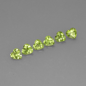 Achetez naturel ct vert péridot gems, forme de coeur, en provenance chine chez gemselect. en stock, livraison internationale!