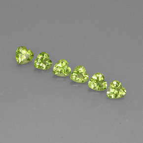 Achetez naturel ct vert péridot gems, forme de coeur, en provenance chine chez gemselect. en stock, livraison internationale!