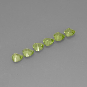 Achetez naturel ct vert péridot gems, forme de coeur, en provenance chine chez gemselect. en stock, livraison internationale!
