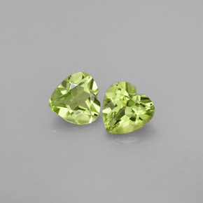 Achetez naturel ct vert péridot gems, forme de coeur, en provenance chine chez gemselect. en stock, livraison internationale!