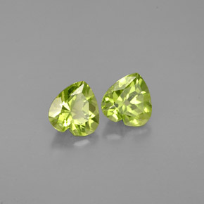 Achetez naturel ct vert péridot gems, forme de coeur, en provenance chine chez gemselect. en stock, livraison internationale!