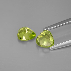 Achetez naturel ct vert péridot gems, forme de coeur, en provenance chine chez gemselect. en stock, livraison internationale!