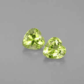 Achetez naturel ct vert péridot gems, forme de coeur, en provenance chine chez gemselect. en stock, livraison internationale!
