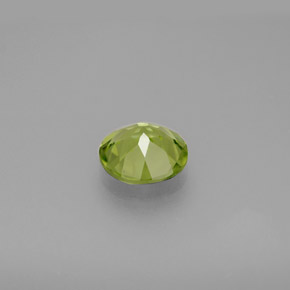 Péridot vert naturelle coupe roude, 1,21 ct, VS