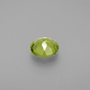 Péridot vert naturelle coupe roude, 1,35 ct, VS