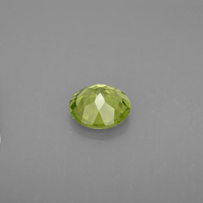 Péridot vert naturelle coupe roude, 1,21 ct, VVS-VS