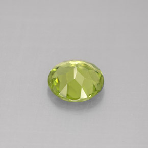 Péridot vert naturelle coupe roude, 1,19 ct, VVS-VS