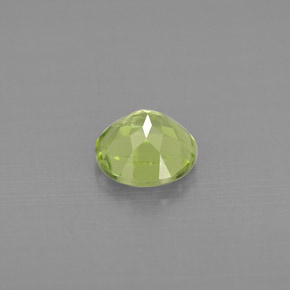 Péridot vert naturelle coupe roude, 0,92 ct, VS