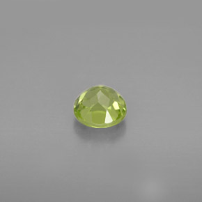 Péridot vert naturelle coupe roude, 0,84 ct, VS